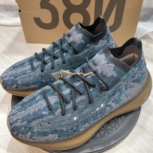 NEW Adidas Mens Yeezy Boost 380 Covellite Blue Indigo Gray  Sneakers. SIZE 10.5